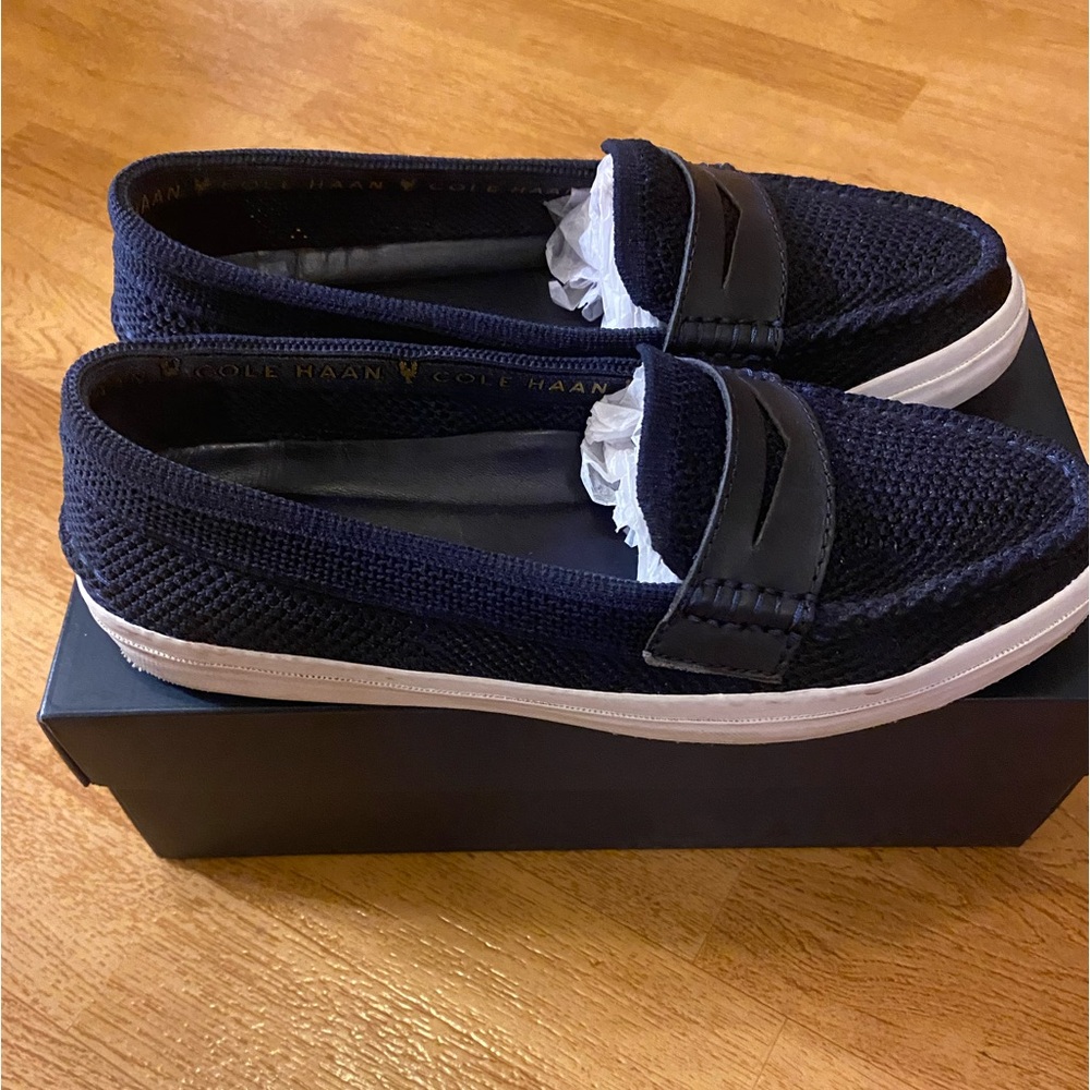 Cole Haan Pinch Weekender LX Stitchlite 7.5 flats loafer preppy nautical